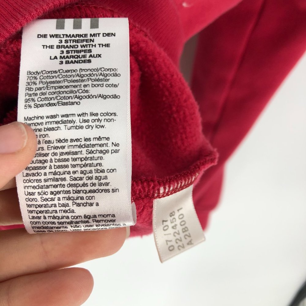 Adidas Womens Retro Full Zip 3 Stripe Logo Hoodie - Picture 7 of 7